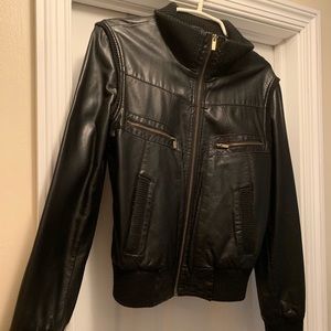 Urban outfitter leather(fake) biker jacket.